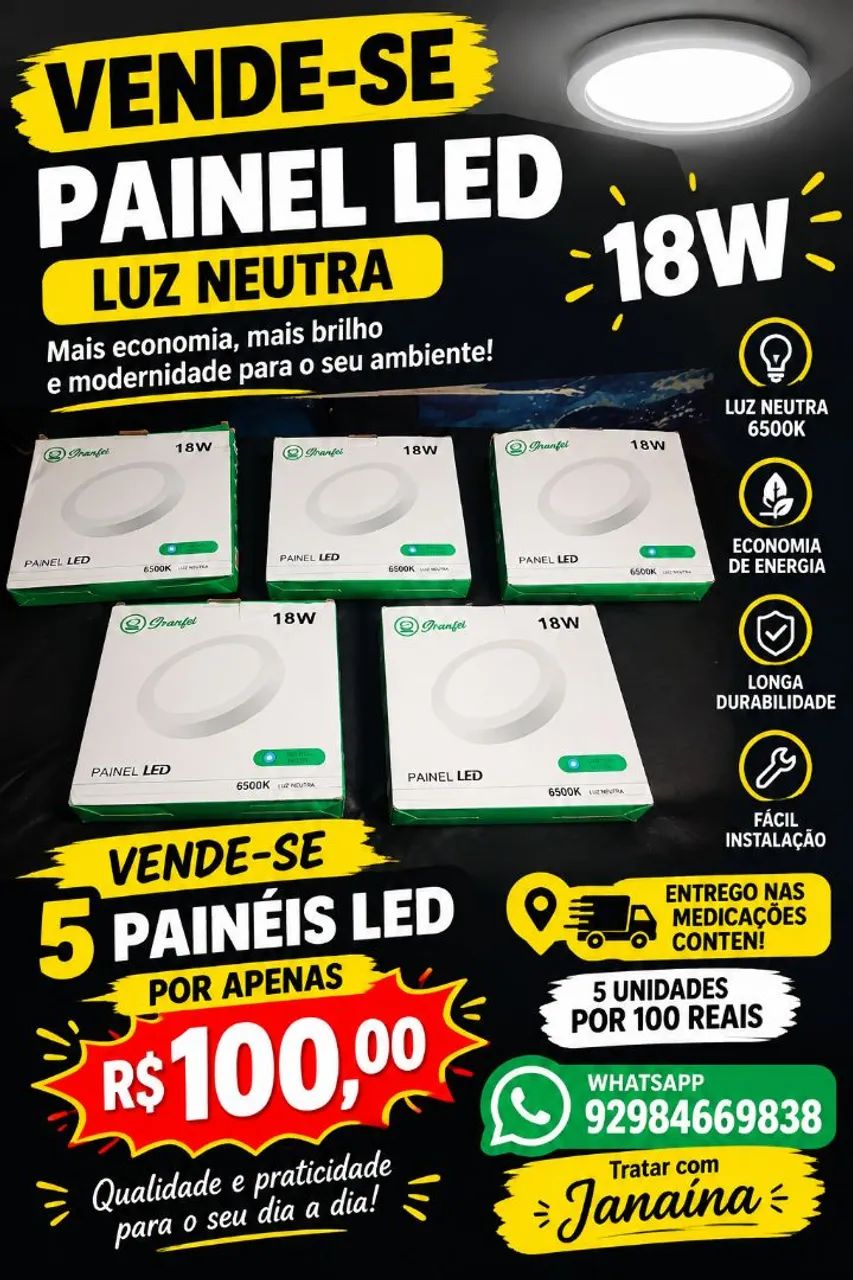 Painel LED 18w