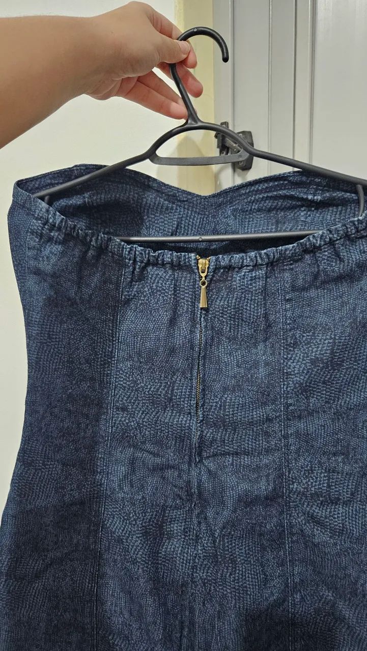 Vestido jeans acinturado - Foto 2