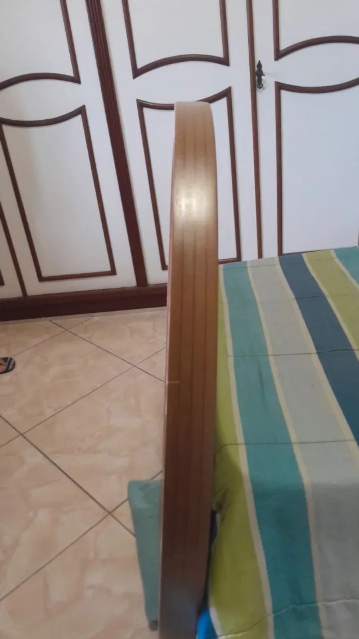 Tampão de mesa (curupixá) com vidro - Foto 4