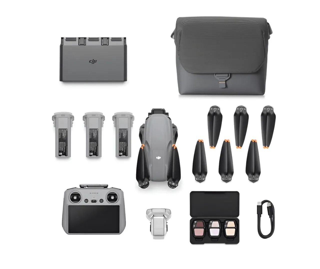 Drone DJI AIR 3 S combo fly more RC tela LACRADO 