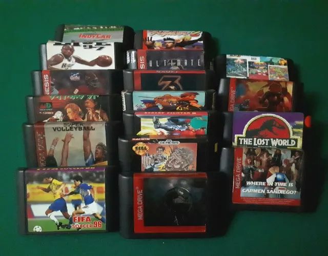 Fitas de Mega Drive