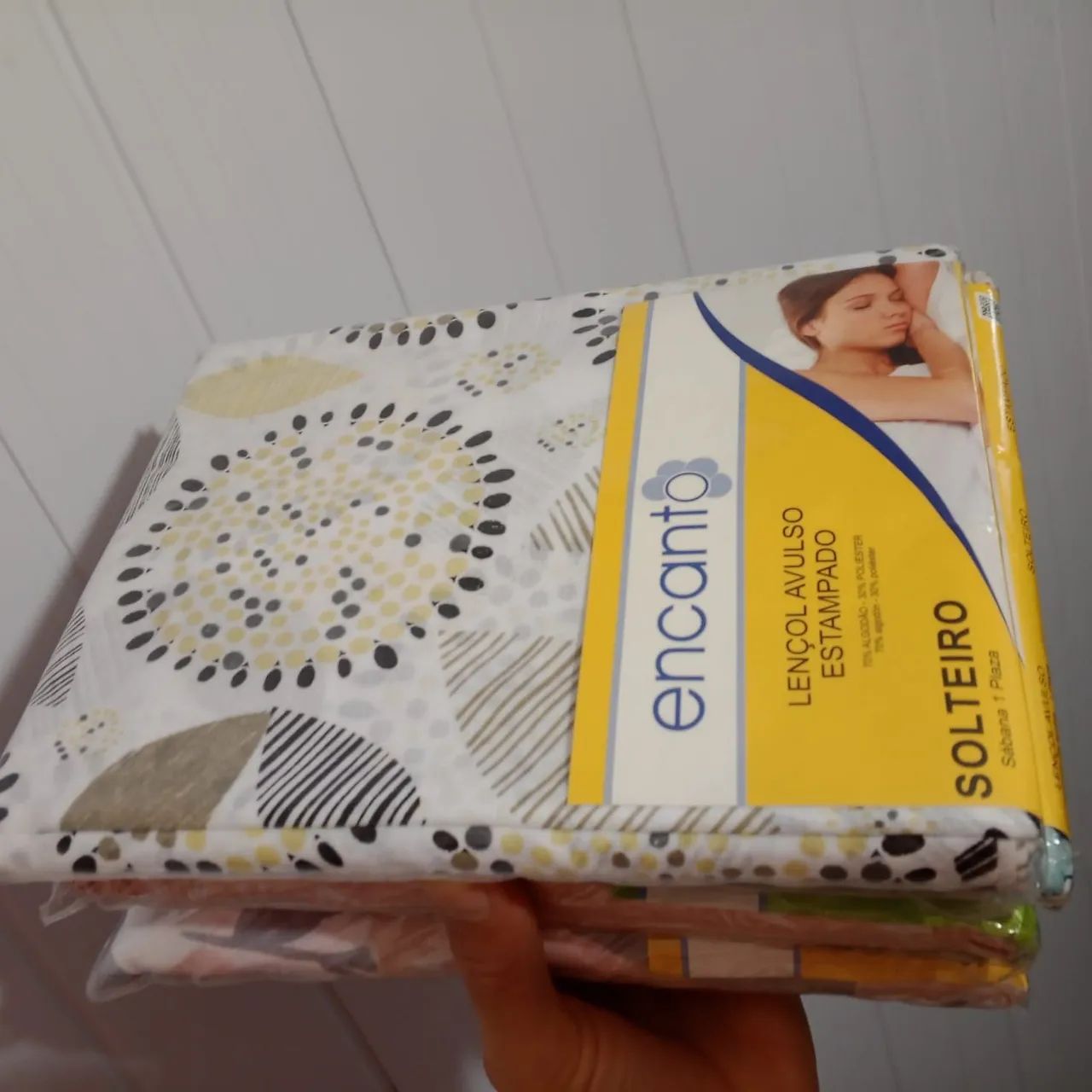 Lençol casal Lençol Solteiro lençol com elástico lençol de algodão lençol com estampa  - Foto 3