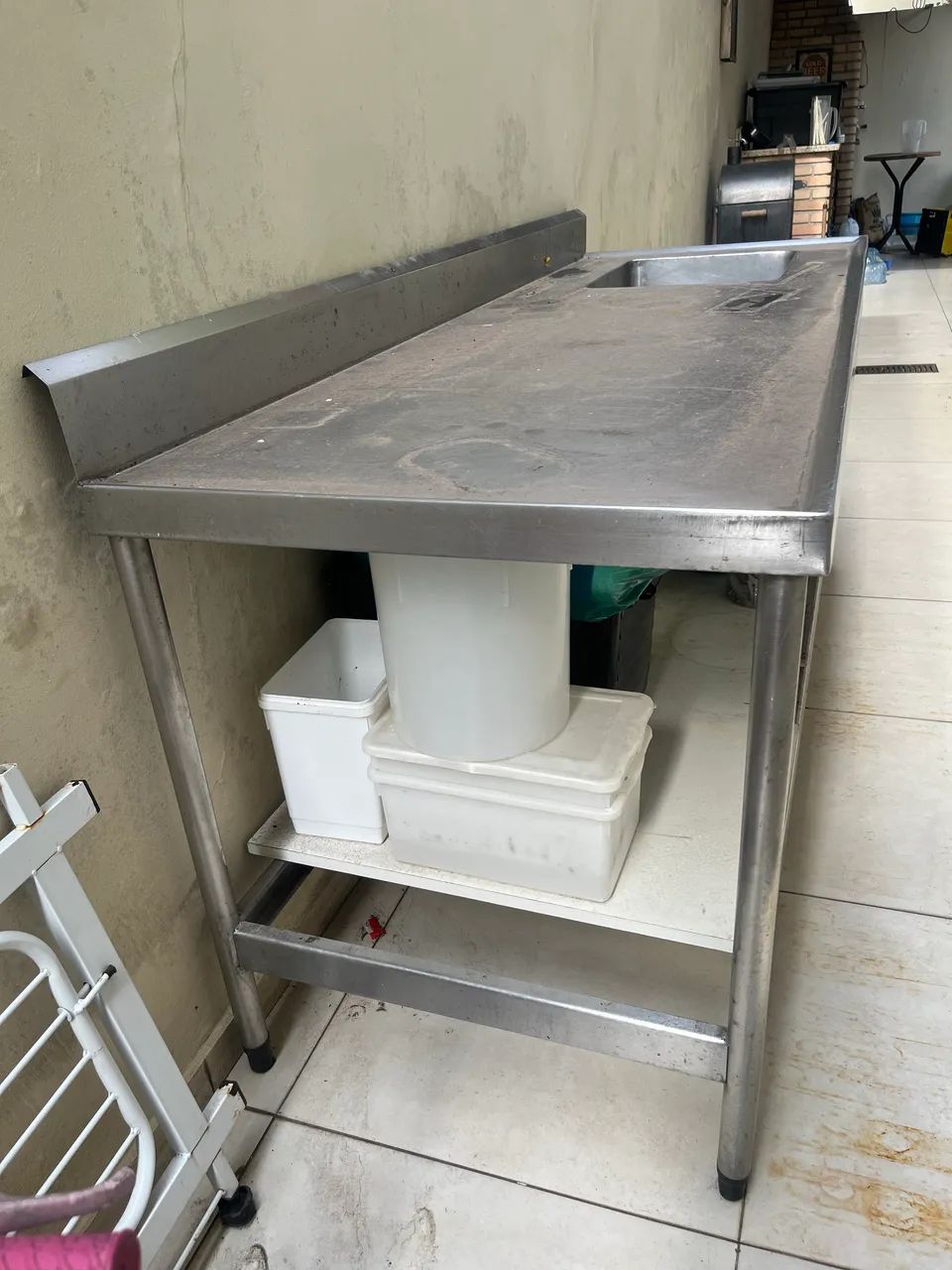 Mesa de inox com Cuba  - Foto 2