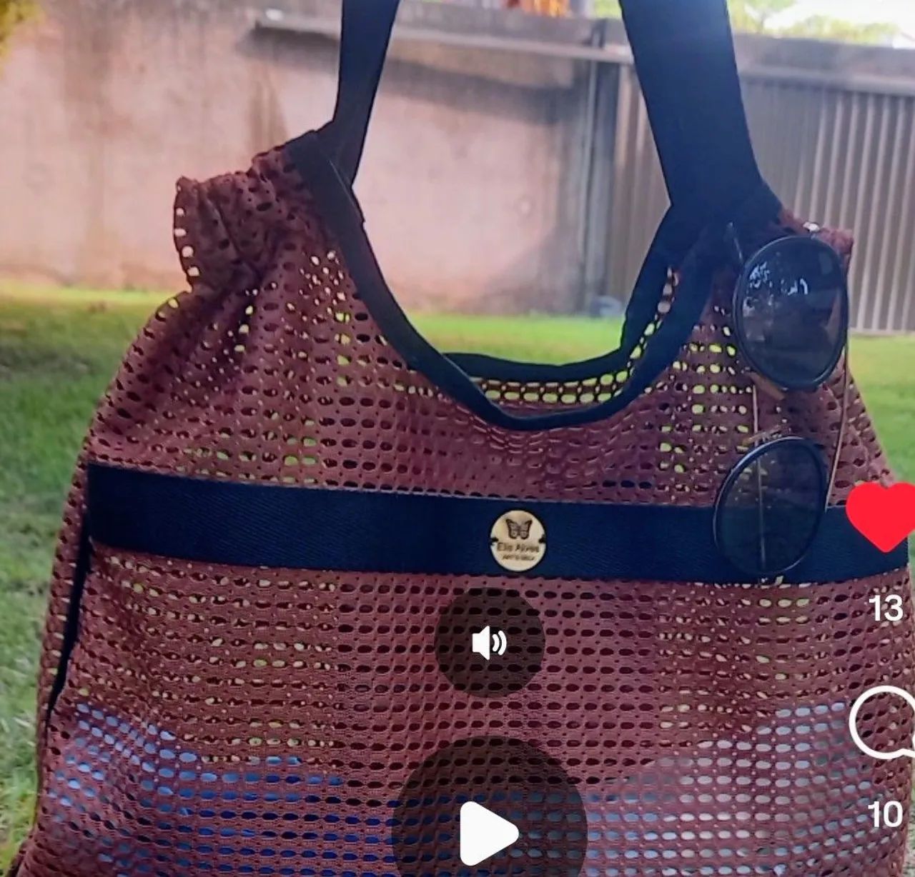 Bolsa em tela