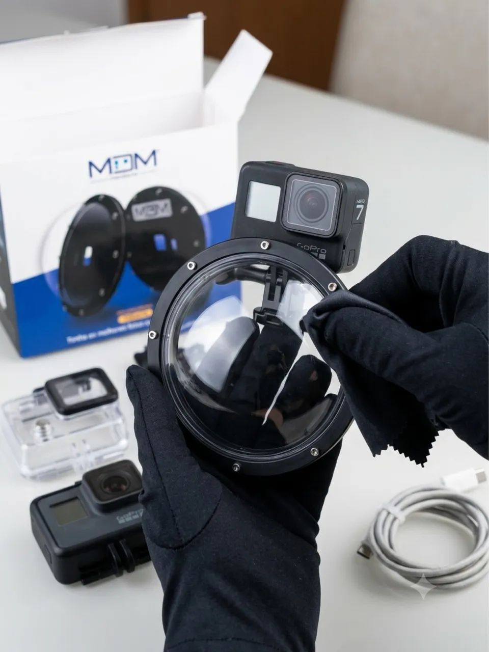 GoPro Hero 7 Black ORIGINAL + Kit Meudome Completo (Impecável) - Foto 2