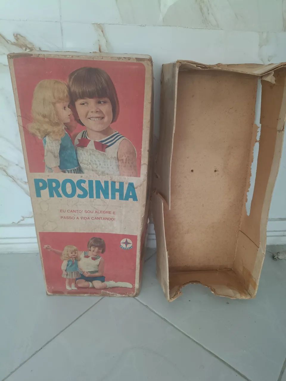 Caixa da boneca prosinha estrela 