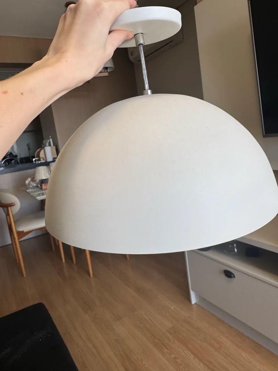 Lustre cúpula única meia lua  - Foto 2