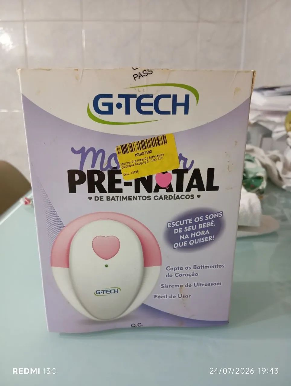 Monitor de batimentos cardiacos pre natal 