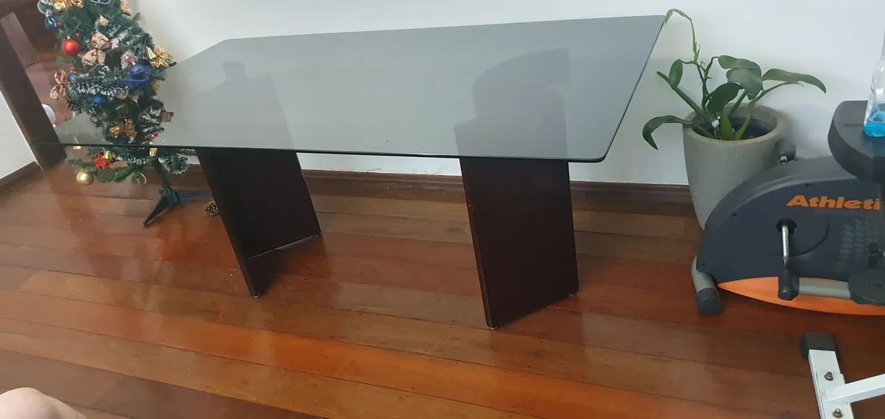 Mesa de Jantar Tampo de Vidro 180x100cm - Foto 4