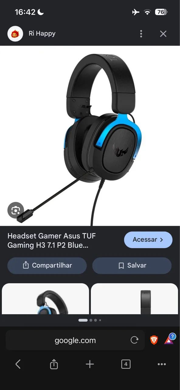 Headset Tuf gaming 7.1 surround - Foto 3