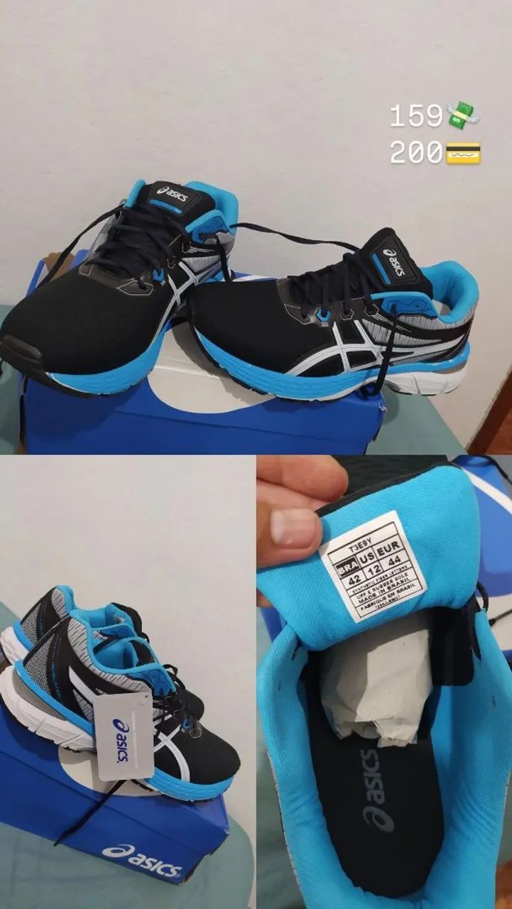 tenis Asics, zero uso - Calçados - Costa Carvalho, Juiz de Fora