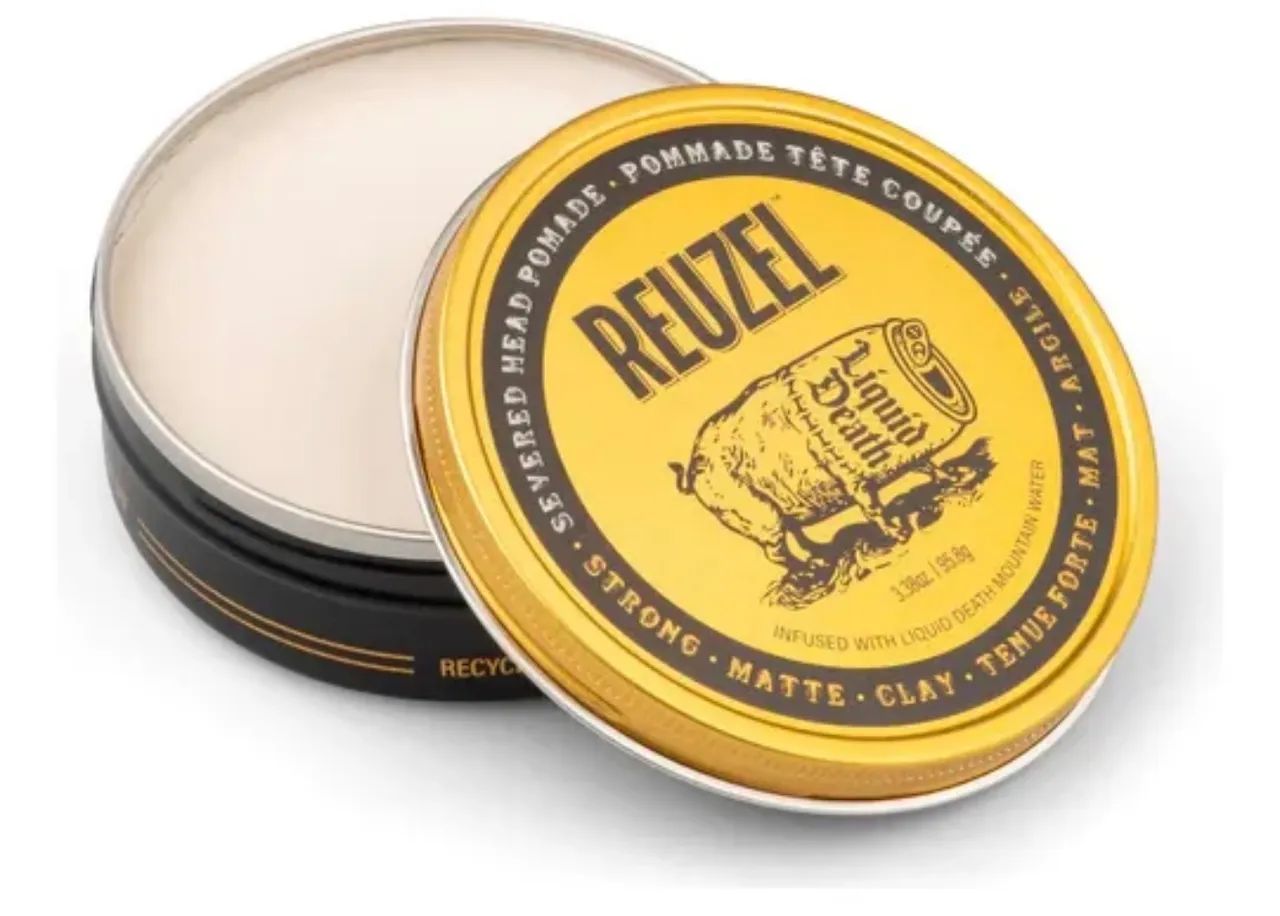 Reuzel x Liquid Death Severed Head Clay Matte Pomade 95 - Pomada Importada  - Foto 2