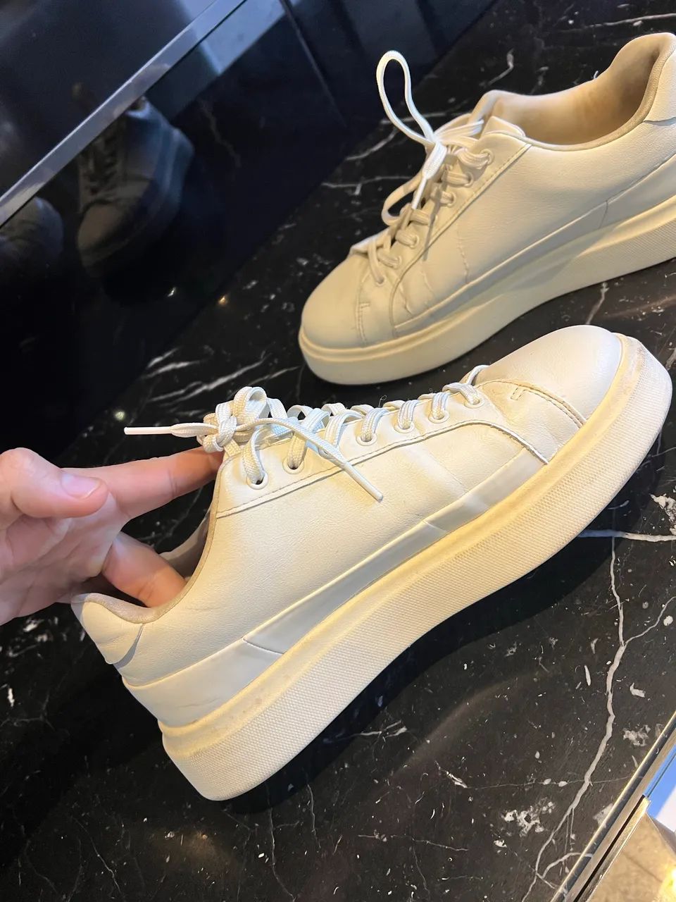 Tênis branco off white Zara - Foto 5