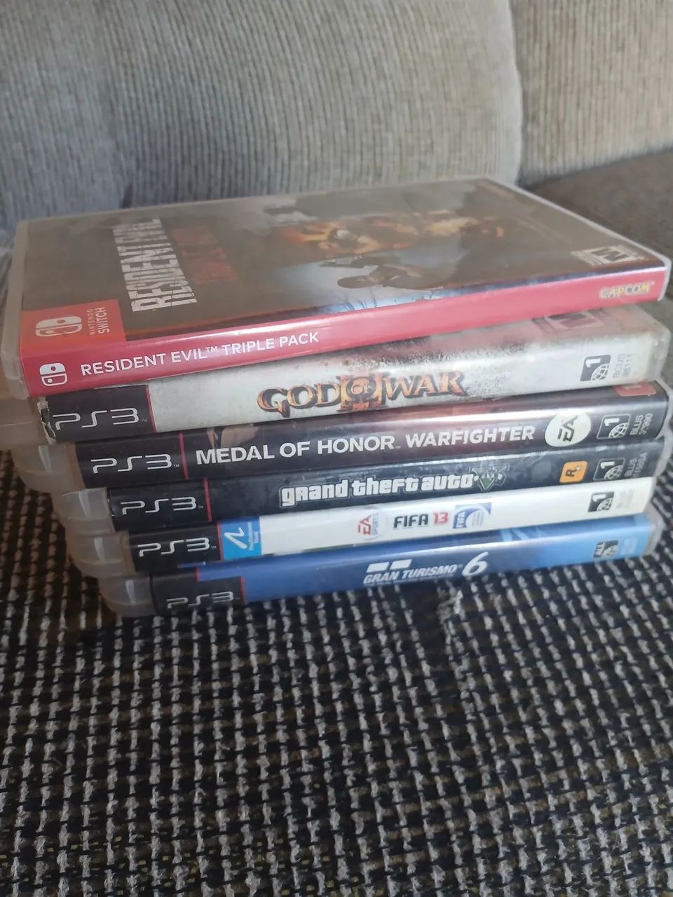 Jogos de play 3 e Nintendo switch