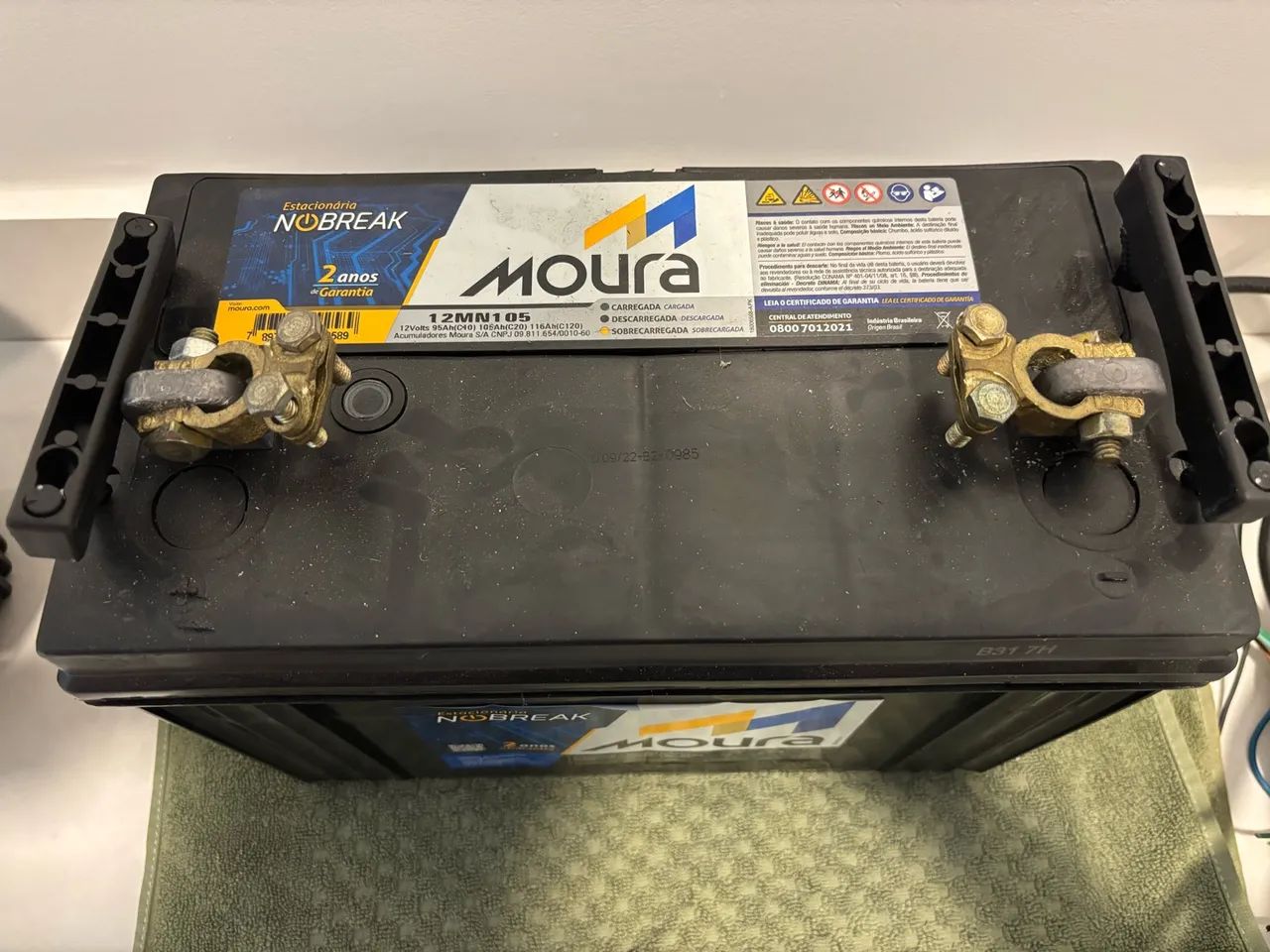 Bateria Moura nobreak 100a - Foto 2