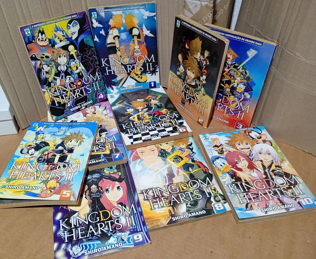 Kingdom hearts ll manga completo volume 1 ao 10