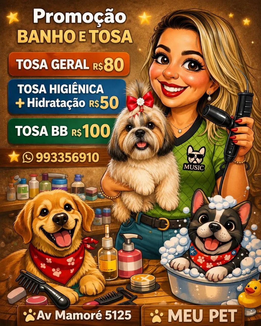 MEU PET BANHO E TOSA 