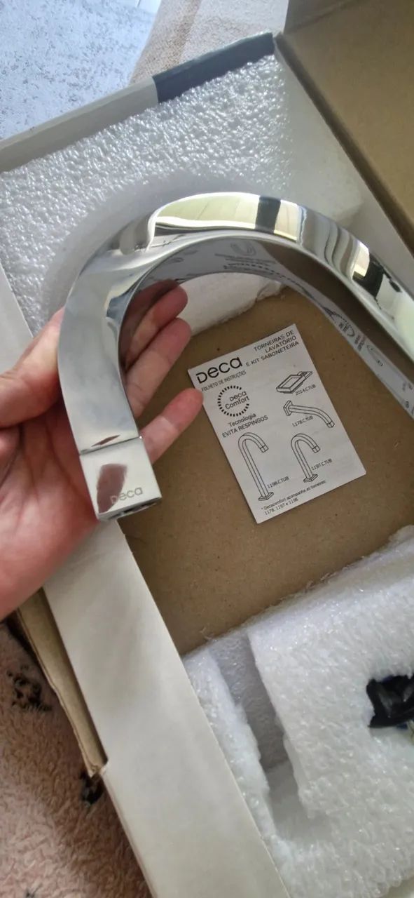 Torneira Deca Tube 1197 C Tub Cromada De Bancada Cor Chrome NOVO