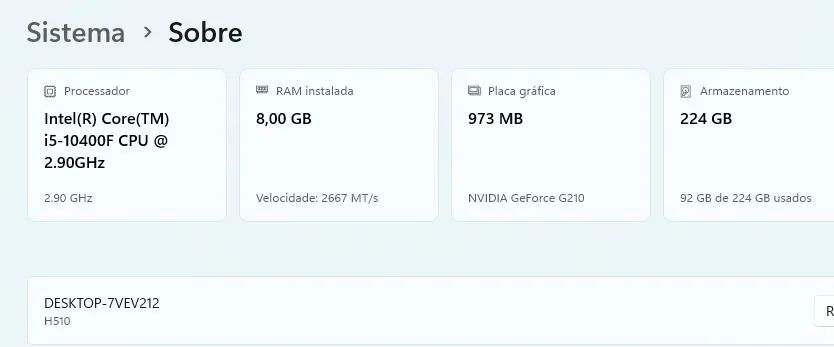 Computador Core I5 10a geração 8gb memória.  - Foto 4
