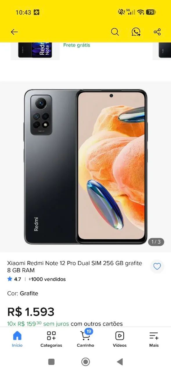 Celular redmi note 12 pro  - Foto 3