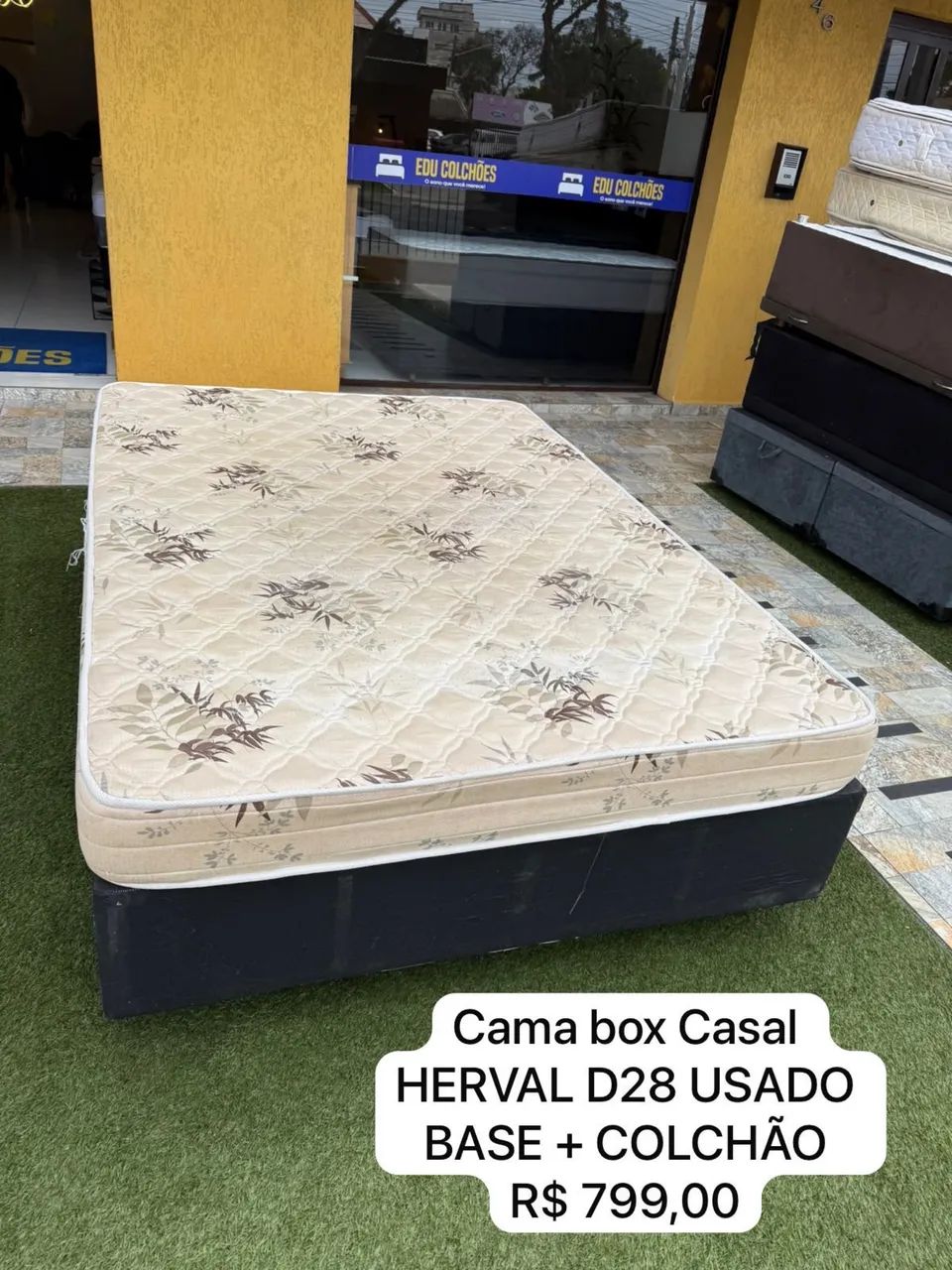 Cama Box Casal HERVAL D28 USADO 