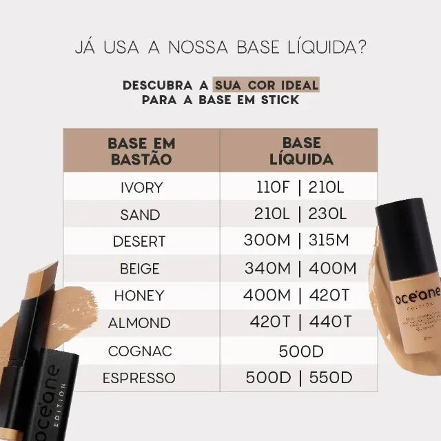 Base Em Bastão Foundation Stick Beige Océane Edition 8g - Foto 4