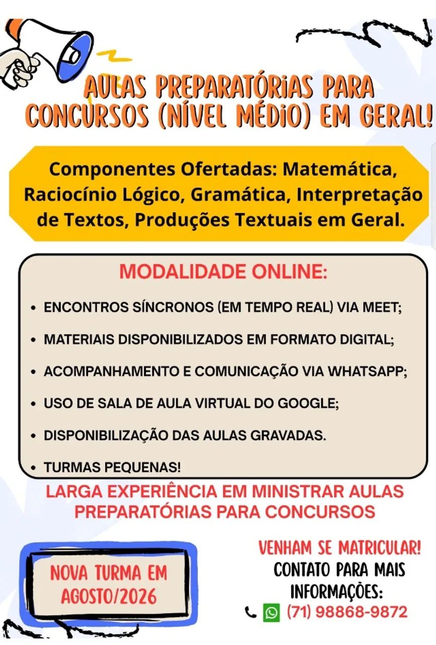 Aulas Para Concursos em Geral