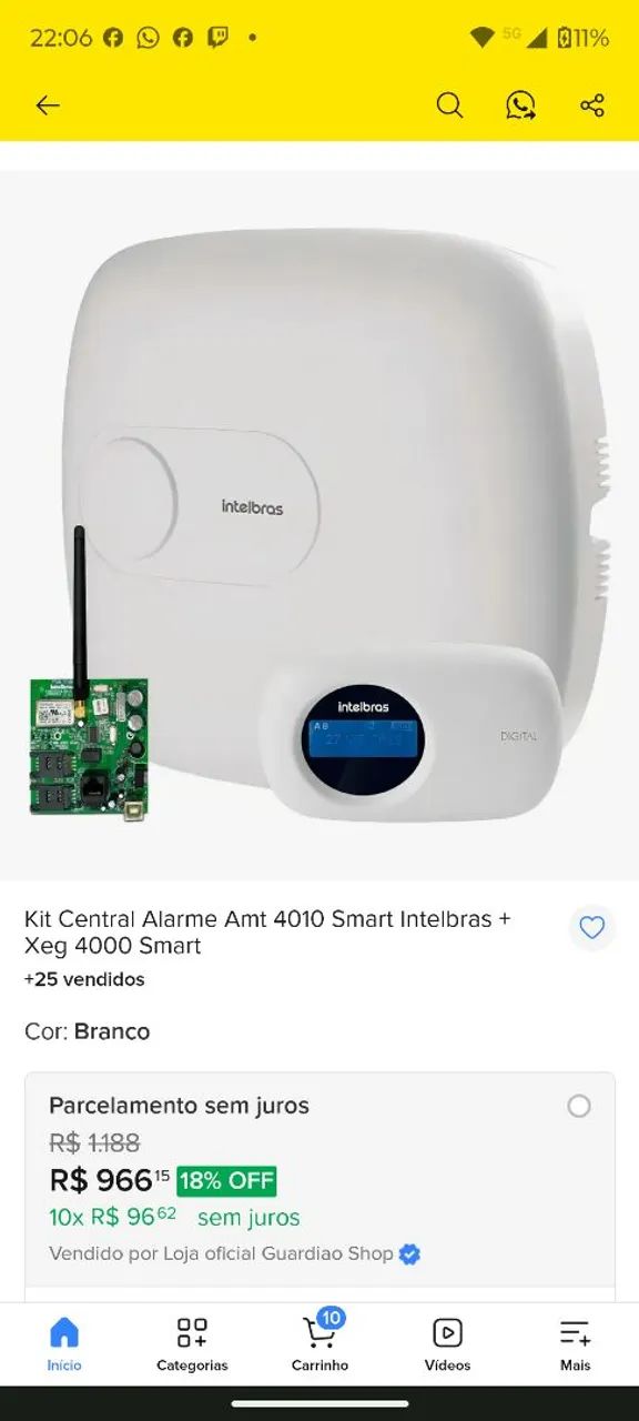 Kit amt4010 monitorada via ethernet ou chip