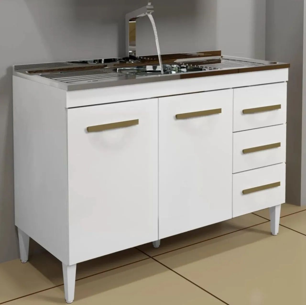 Balcão com Pia Inox! Pronta Entrega!