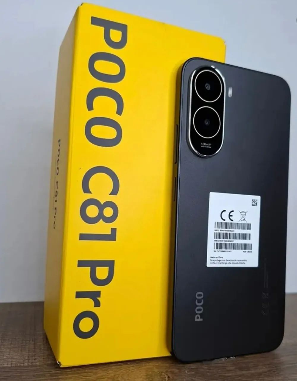 Celular POCO C81 PRO 128GB 4GB - PRETO Lacrado Original 