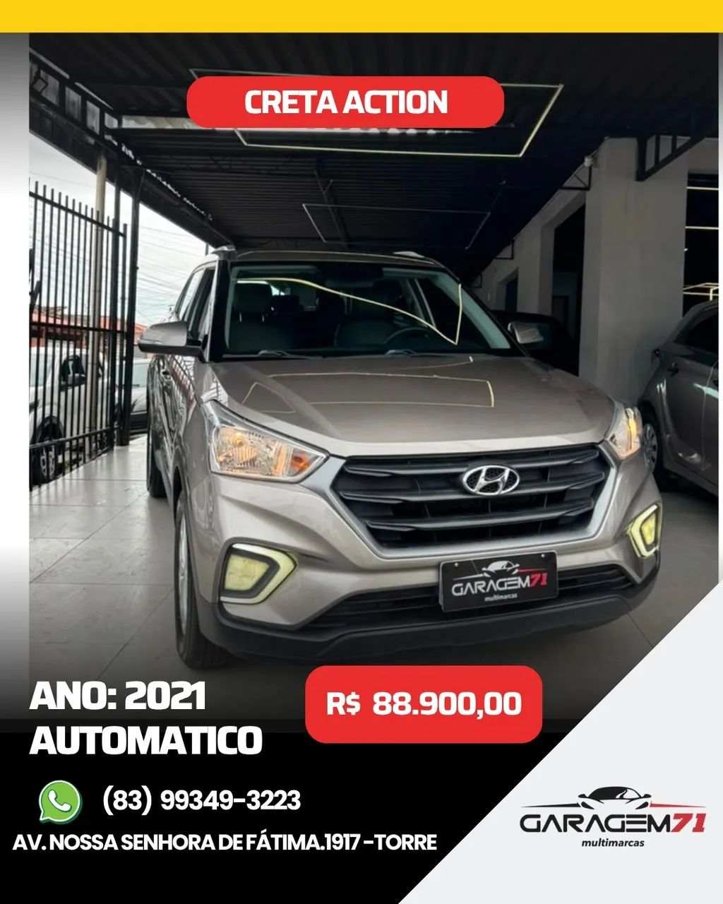 Hyundai Creta Creta Action 1.6 16V Flex Aut. 2021