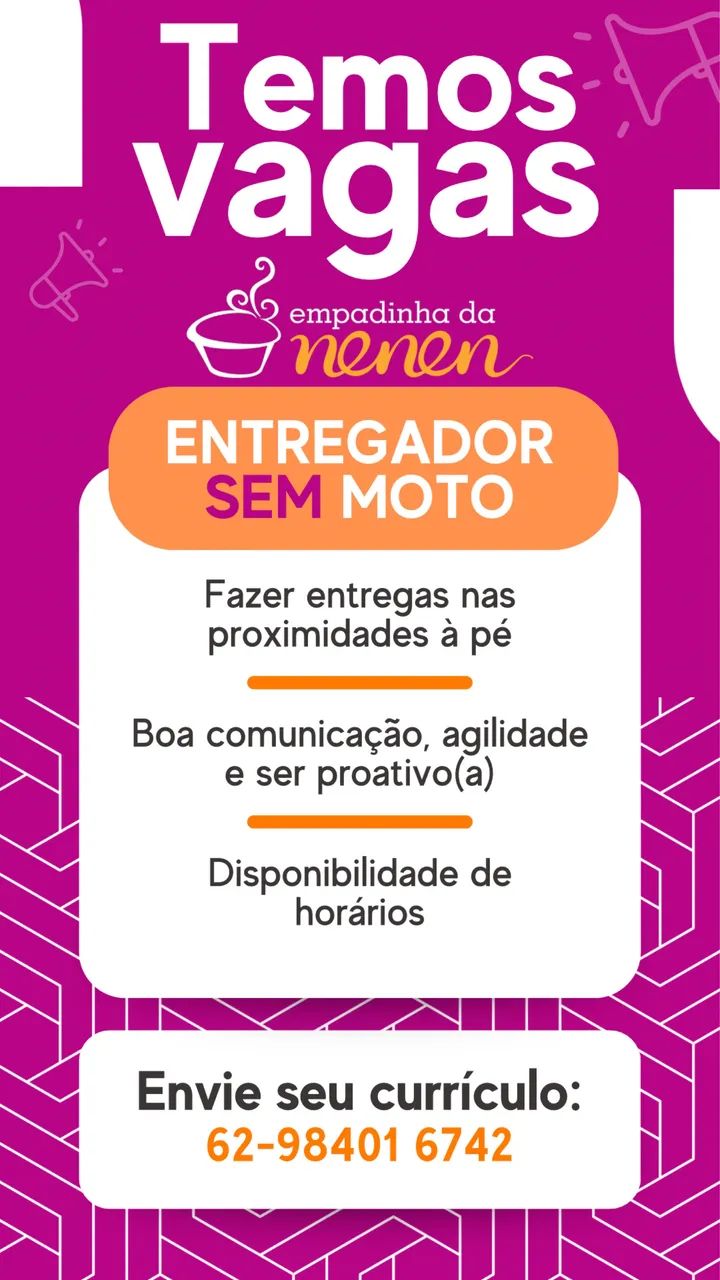 Entregador sem moto