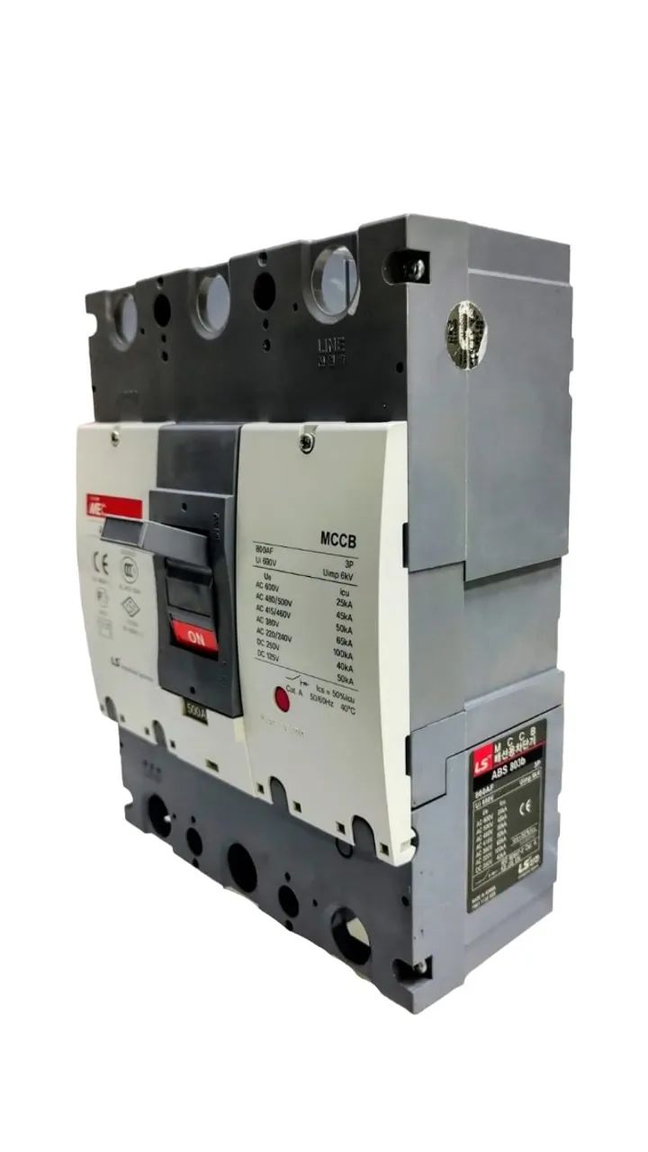 Disjuntor Caixa Moldada LS-Mod. ABS803b-500A-AC/DC p/ entrada de energia, sistema solar. - Foto 4
