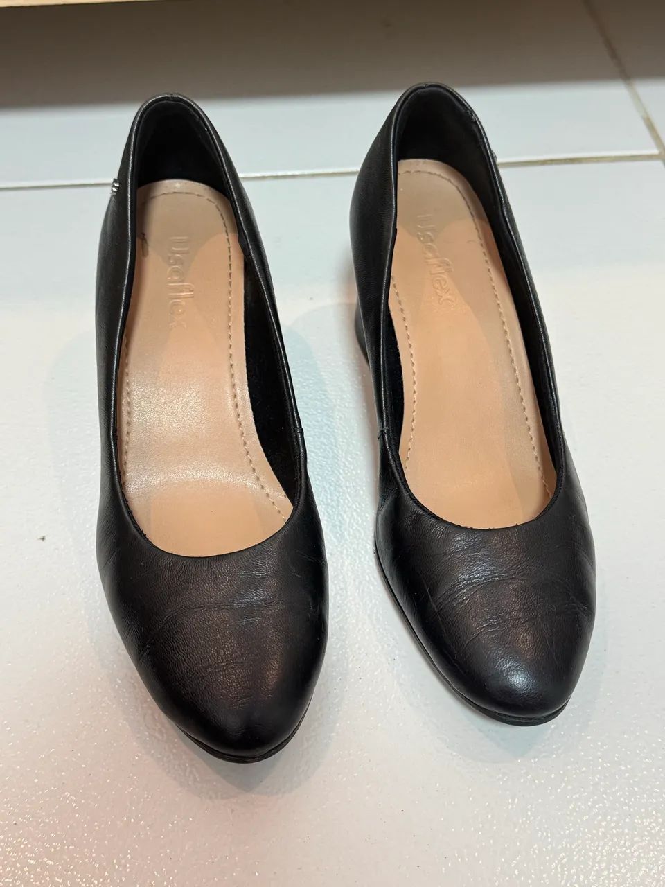 Scarpin USAFLEX salto bloco TAM 37 - Foto 2