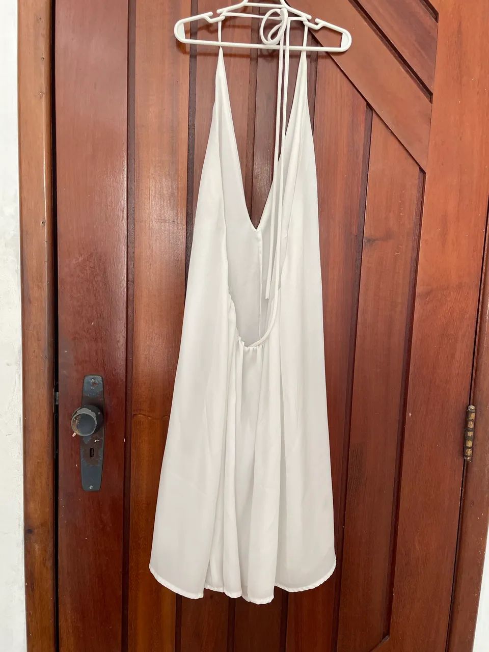 Vestido de seda branco (tamanho P) - Foto 3