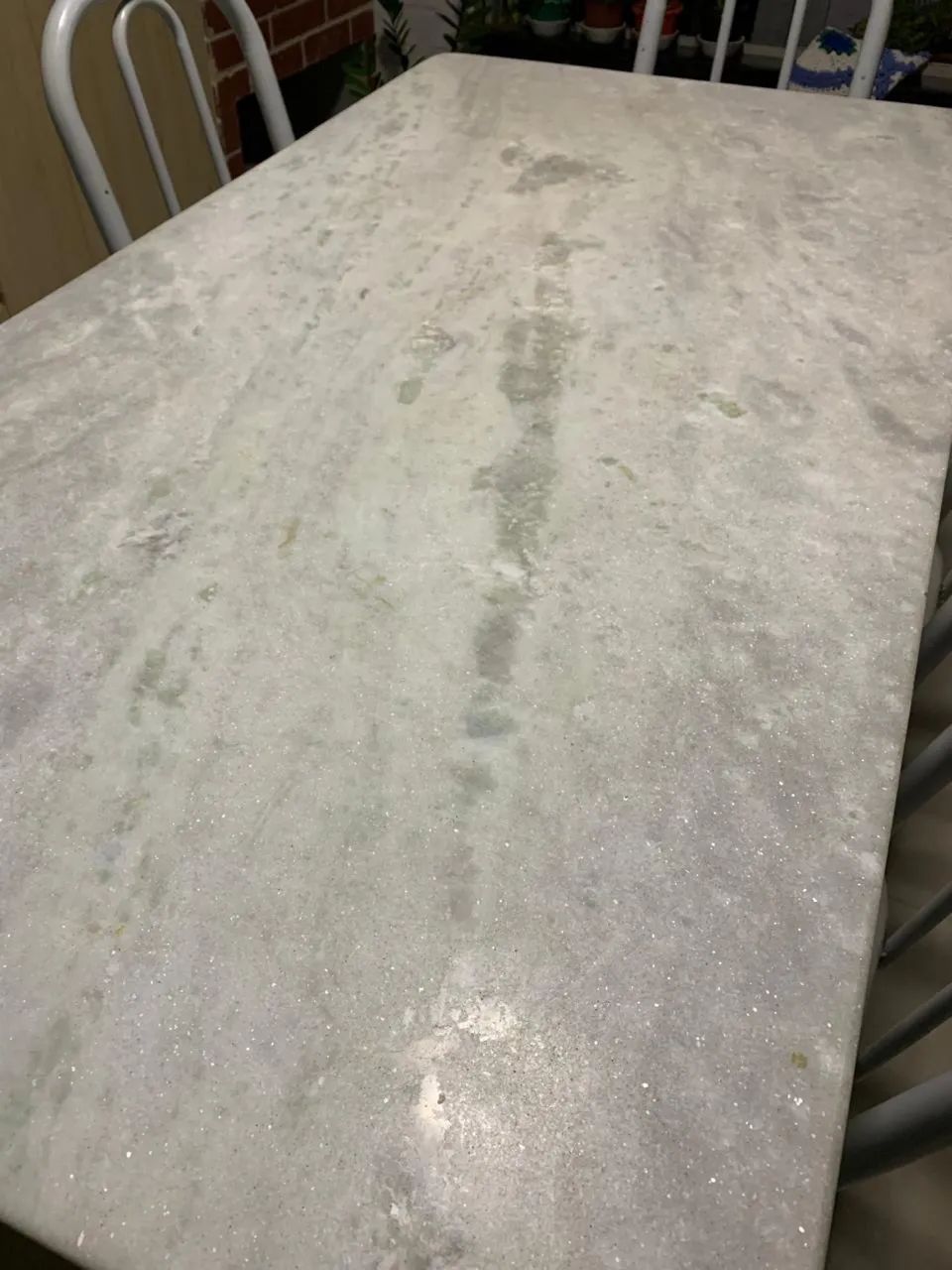 Mesa de Jantar em Mármore Branco - Foto 4