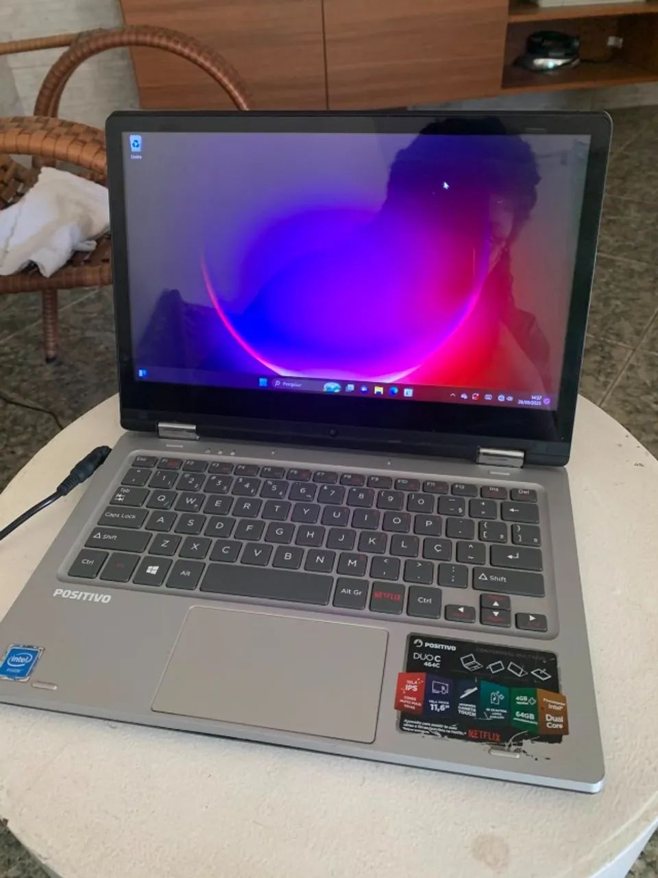 Notebook positivo Duo touch 2 em 1