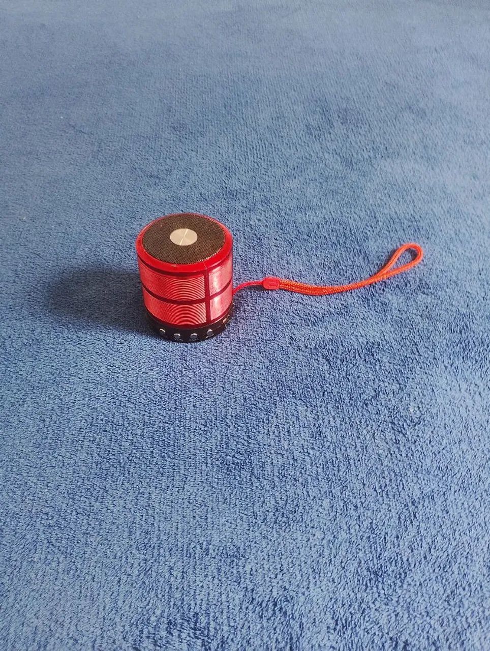 Mini Caixa de Som Bluetooth WS-887 Vermelha