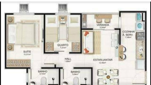 2 quartos, segundo andar, Vitória Maguary *urgente*! - Foto 4