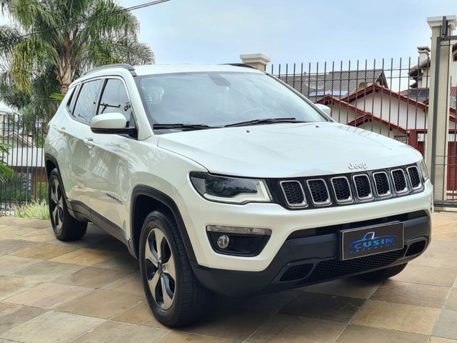 COMPASS 2.0 16V DIESEL LONGITUDE 4X4 AUTOMÁTICO BR 2018 BRANCO 44.000 KM