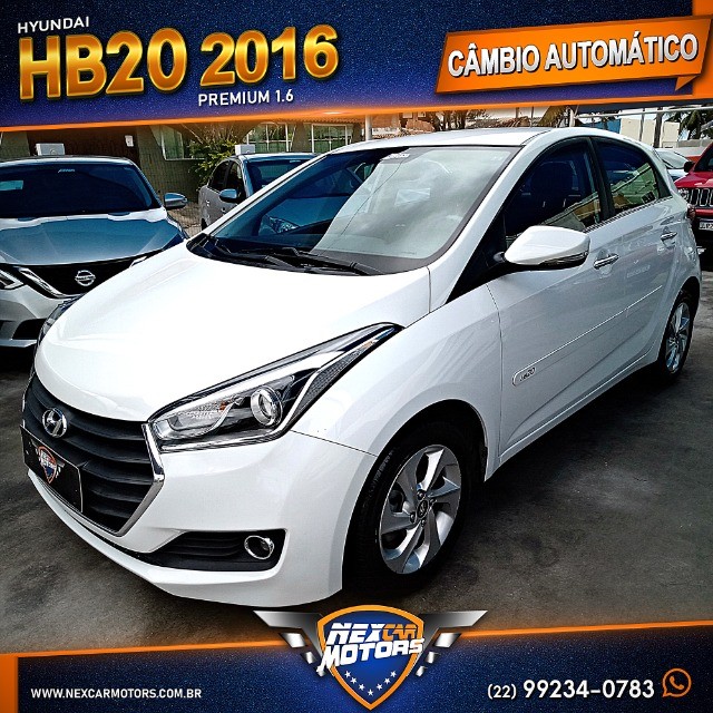 HYUNDAI HB20 PREMIUM 1.6 2016 AUTOMÁTICO
