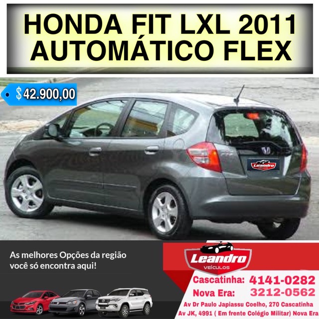 HONDA FIT LX 1.4 FLEX 2011 AUTOMÁTICO COMPLETO