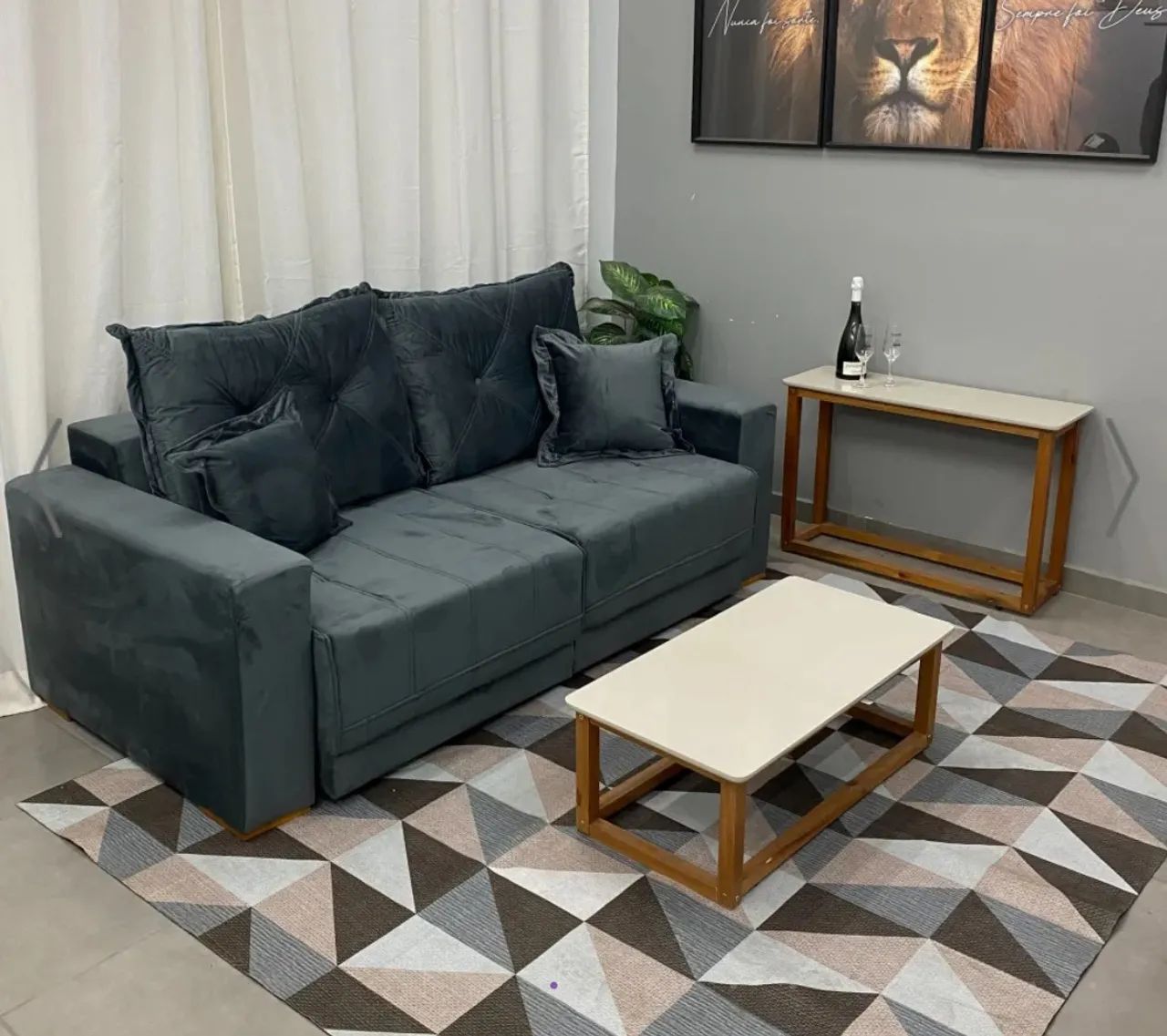 Sofá Retrátil Ubá 2,00m Molas Bonnel p544 - Foto 2