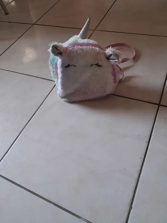 Mochila infantil unicórnio 