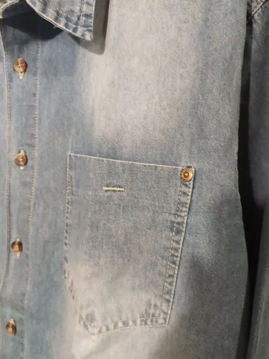 Camisa Jeans 42 - Foto 2