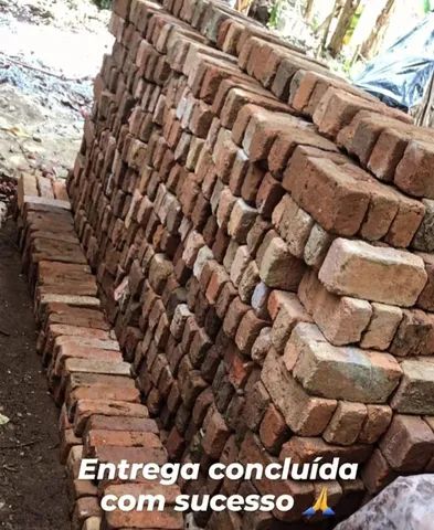 Parede de tijolinho rústico de demolição - Foto 3