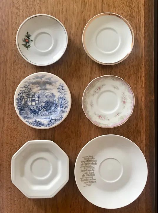 Pires de chá e café de porcelana para reposição - colecionadores - Foto 4