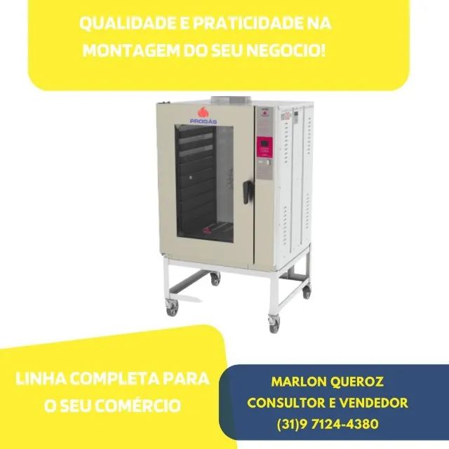 Forno Turbo 10 Esteiras a Gás Novo
