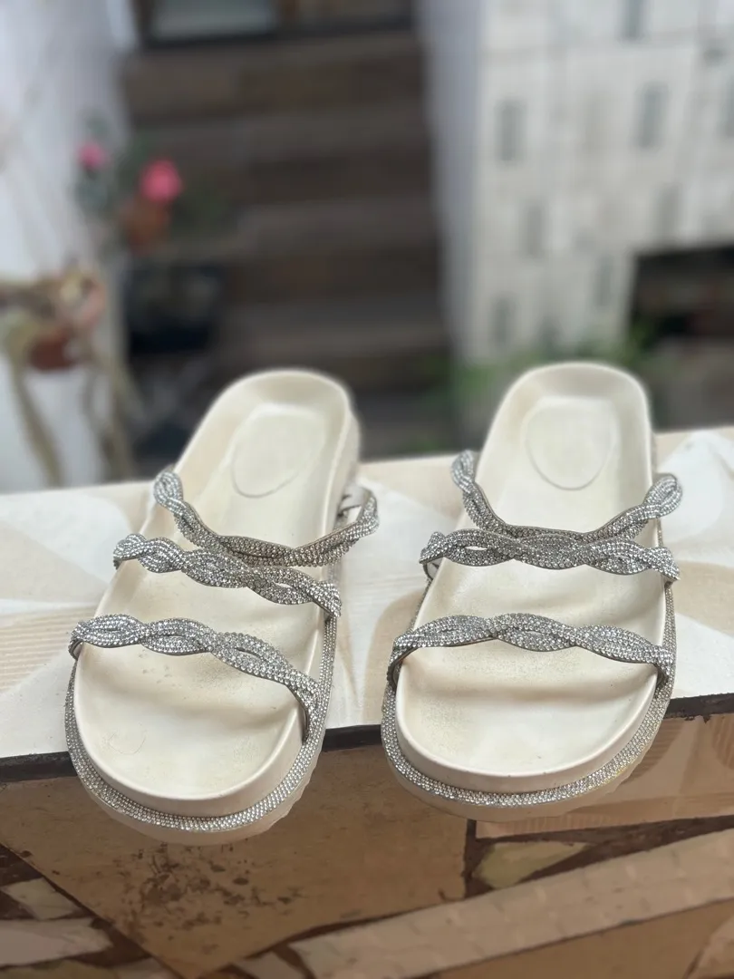 Papete com Strass, sonho dos pés, tamanho 39