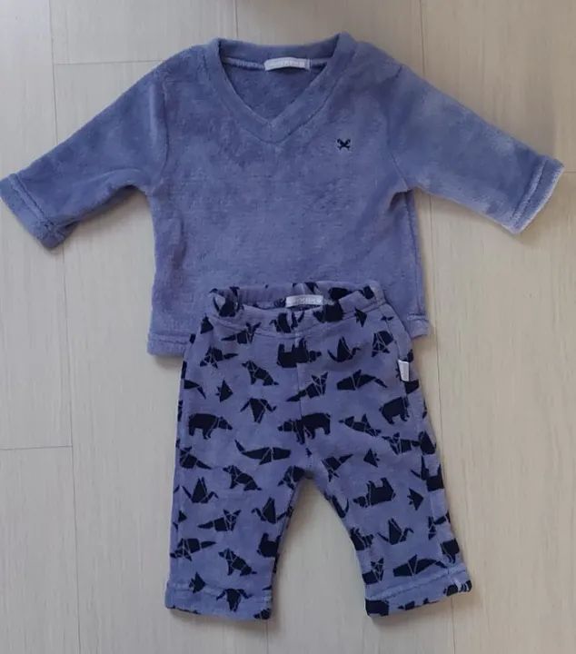 Pijama fleece bebê Hering Kids Tamanho P